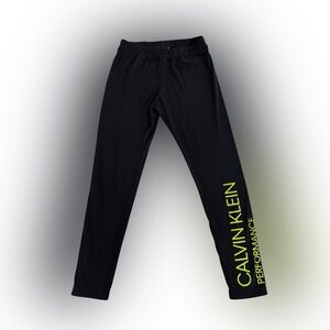 Calvin Klein Performance Girls Size M (8-10) Black Activewear Leggings